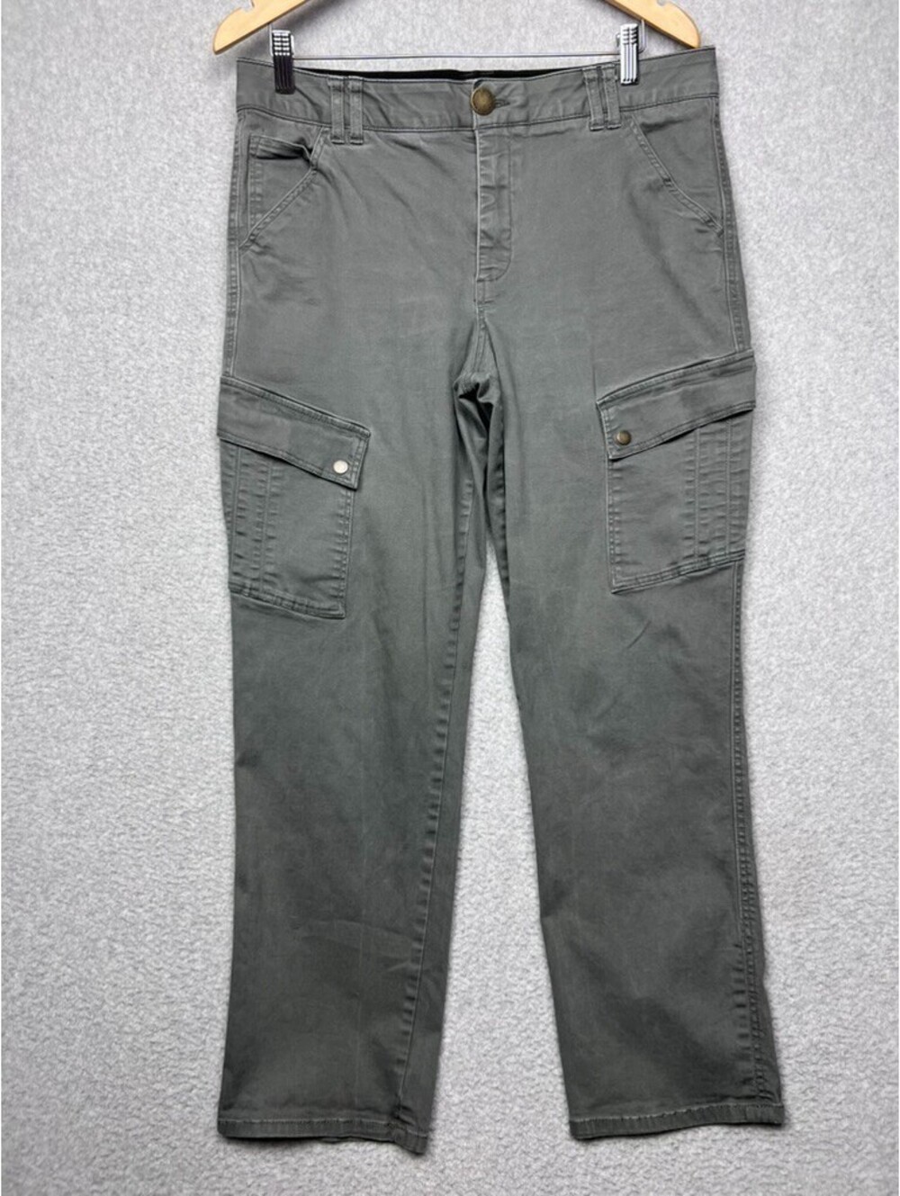 Democracy Womens Ab Technology Cargo Pants Straight Leg Utility Chino Plus 14